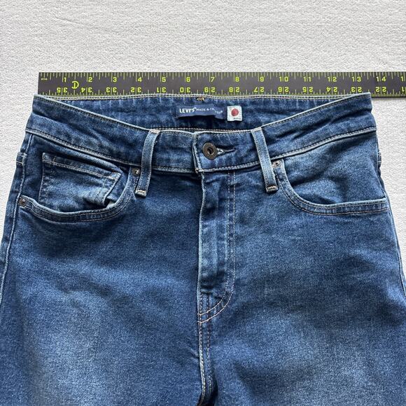 Levis Made and Crafted Japan Fabric Women’s 28x30 721 Blue Jean High Rise Skinny - Picture 10 of 16